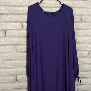 Premise Purple Long Sleeve Dress